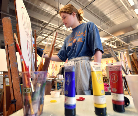 Student painting