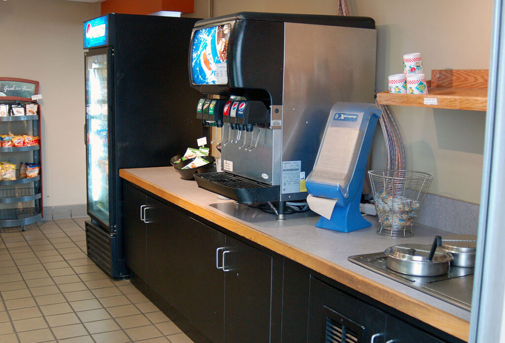 Soup station in Hood Cafe