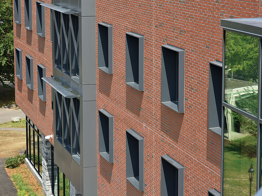 Exterior view of windows in Pine Hall