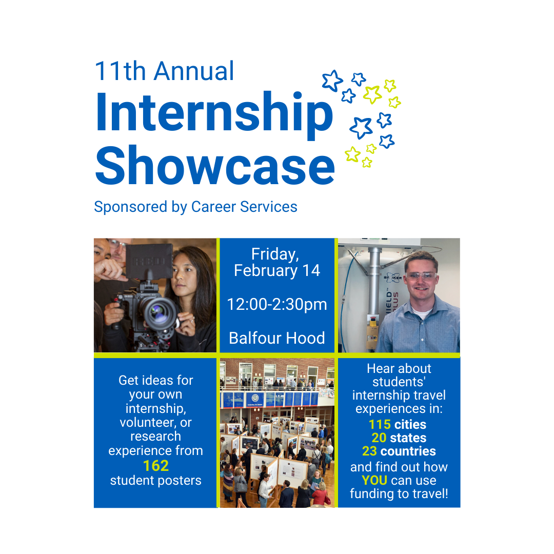 Internship Showcase flyer